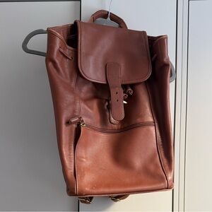 Coach Leather Backpack